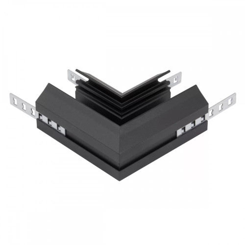 Угловой соединитель для шинопровода и закладного профиля для натяжного потолка AM Group AM540 BK SMART