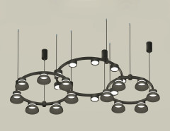 Комплект подвесного светильника Ambrella Light Techno Ring XR92092010 (A9209x3, C9242, C9238, C9232, N8141, N8113)