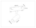 Трековый магнитный светильник Ambrella Light Track System GL2301