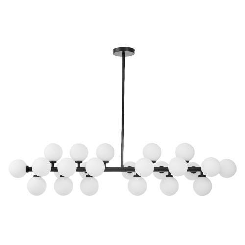 Люстра на штанге Lumina Deco Marsiada LDP 6033-24 BK