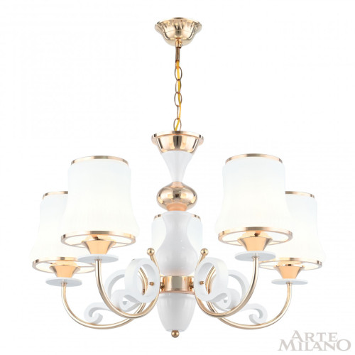 Подвесная люстра Arte Milano Florentia-1097 301097/5 Wh/Gd