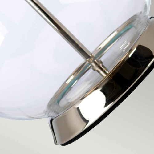 Настольная лампа Elstead Lighting ORB-CLEAR-PN-BLK