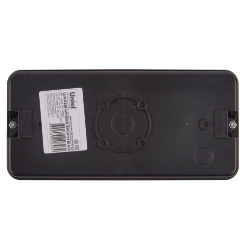 Светильник светодиодный влагозащищенный с БАП Uniel ULW-K25B 6W/4000K/EMG IP65 BLACK UL-00013353