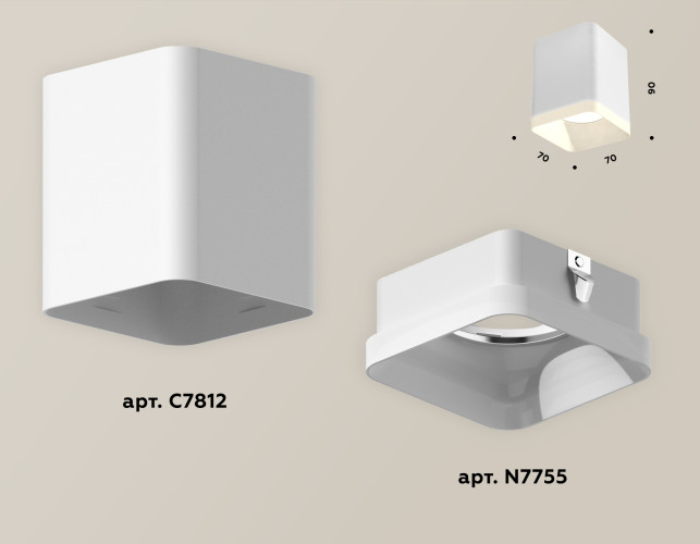 Потолочный светильник Ambrella Light Techno Spot XS7812021 (C7812, N7755)