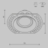 Встраиваемый светильник Maytoni Dot DL042-01-RD-B