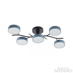 Потолочная люстра Arte Milano Ferrara 256606/5 Bk/Gr