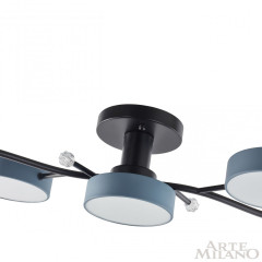 Потолочная люстра Arte Milano Ferrara 256606/5 Bk/Gr