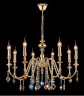 Подвесная люстра Crystal Lux Mercedes MERCEDES SP8 GOLD/COLOR
