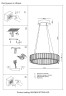 Подвесная люстра Crystal Lux MUSIKA SP70W LED CHROME
