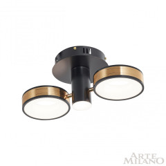 Потолочный светильник Arte Milano 271040/2R BK/GD