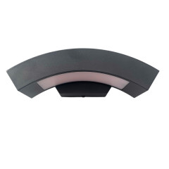 Уличный настенный светильник Uniel ULU-S72A-14W/4000K IP65 BLACK UL-00009355