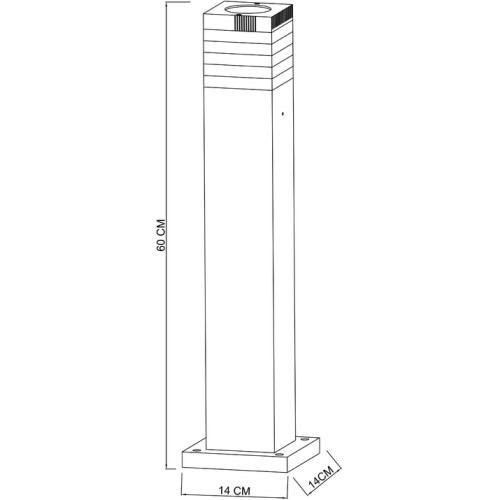 Уличный светильник Arte Lamp Hadar A4421PA-1BK