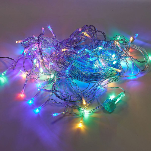 Гирлянда бахрома с эффектом мерцания Uniel ULD-B50006-880/TTK MULTI IP44 UL-00013125