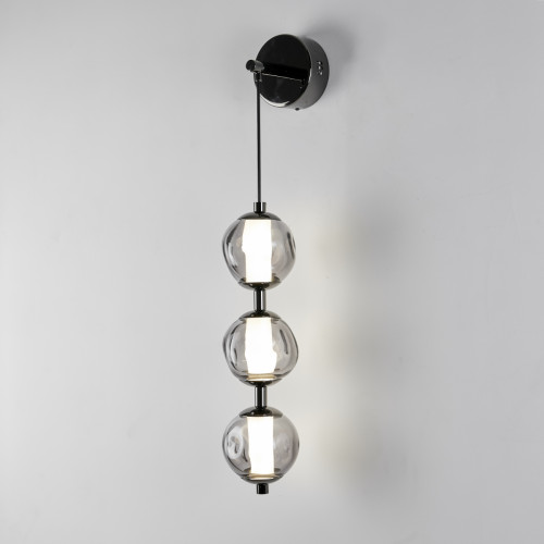 Бра Delight Collection OB2437 pearl black/smoke