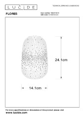 Настольная лампа Lucide Flores 13541/14/31