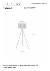 Торшер Lucide Tagalog 21729/81/30