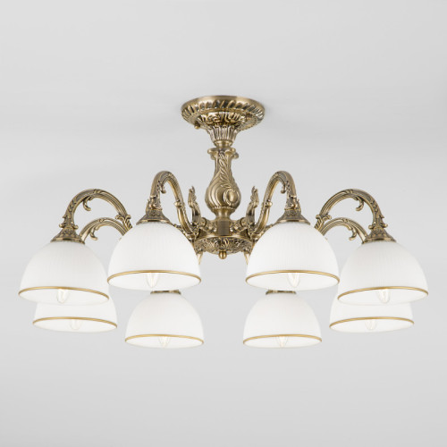 Люстра на штанге Eurosvet 60106/8 античная бронза