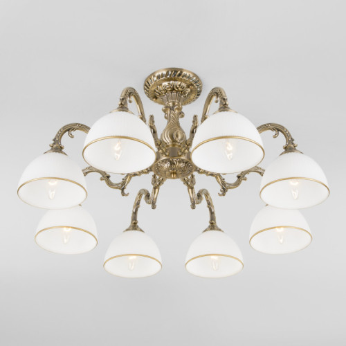 Люстра на штанге Eurosvet 60106/8 античная бронза