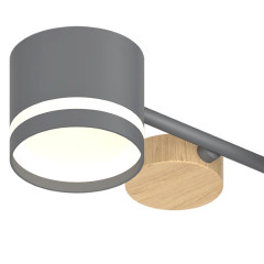 Люстра на штанге Reluce 68730-0.3-10 GX53 GREY+WOOD