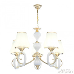 Подвесная люстра Arte Milano Florentia-2387 302387/5 Wh/Gd