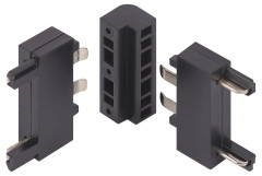 Коннектор  угловой внутренний для тонкого магнитного шинопровода Эра TRM-S5-CCW BK