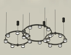 Комплект подвесного светильника Ambrella Light Techno Ring XR92092200 (A9209x3, C9242, C9238, C9232, N8462, N8478)