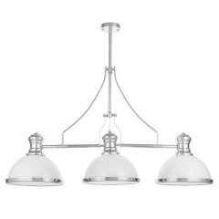 Подвесная люстра Lumina Deco Ettore LDP 710-3 WT+CHR