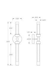 Настенный светильник Maytoni Stelo MOD116WL-L7B3K