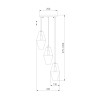 Подвесная люстра Eurosvet Prism 50236/3 прозрачный a058959