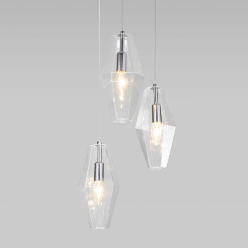 Подвесная люстра Eurosvet Prism 50236/3 прозрачный a058959