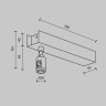 Основание потолочное для блока питания с вводом питания Maytoni Flarity TRA156C-BB1-PT