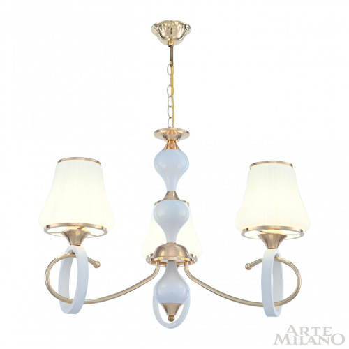 Подвесная люстра Arte Milano Florentia-2387 302387/3 Wh/Gd