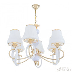 Подвесная люстра Arte Milano Florentia-2387 302387/6 Wh/Gd