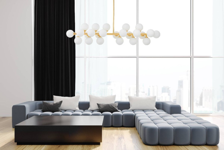 Люстра на штанге Lumina Deco Marsiada LDP 6033-24 GD