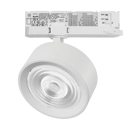 Трековый трехфазный светильник Quattro LED 60G с адаптером Lightstar Alta Pro A5636QT60G