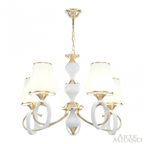 Подвесная люстра Arte Milano Florentia-2387 302387/5 Wh/Gd