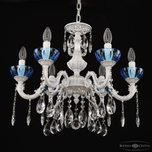 Подвесная люстра Bohemia Ivele Crystal AL79101/6/175 A WMN P Aquamarine/M-1H