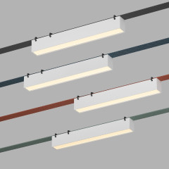 Трековый однофазный светильник Denkirs Belty Linear DK5575-WH