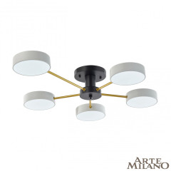 Потолочная люстра Arte Milano Ferrara 252006/5 Bk/Wh