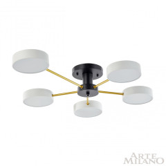 Потолочная люстра Arte Milano Ferrara 252006/5 Bk/Wh