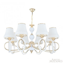 Подвесная люстра Arte Milano Florentia-2387 302387/8 Wh/Gd