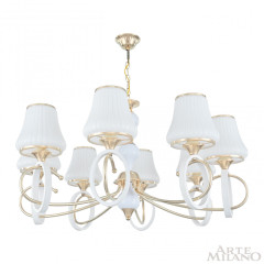 Подвесная люстра Arte Milano Florentia-2387 302387/8 Wh/Gd