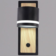 Бра Reluce 22540-0.2-01 BK+WOOD