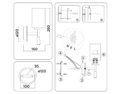Бра Ambrella Light High Light Modern LH56255