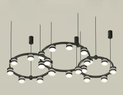 Комплект подвесного светильника Ambrella Light Techno Ring XR92092220 (A9209x3, C9242, C9238, C9232, N8445)