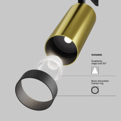 Спот Maytoni Focus Led C055CL-L12W4K-W-BS