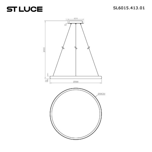 Подвесной светильник ST Luce Satellite SL6015.413.01