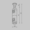 Крепление настенное двойное Maytoni Flarity TRA155CW-D1-PT