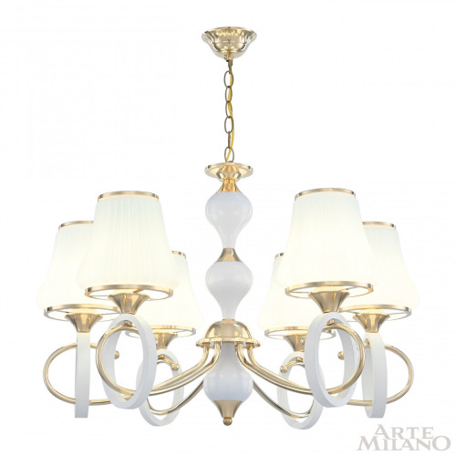 Подвесная люстра Arte Milano Florentia-2387 302387/6 Wh/Gd