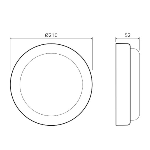 Настенно-потолочный светильник Gauss Lite 126418330